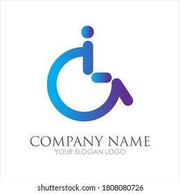 disability logo vector illustration design template - vector