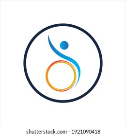 disability logo vector illustration design template - vector