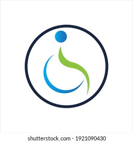 plantilla de diseño de ilustración vectorial del logotipo de discapacidad - vector