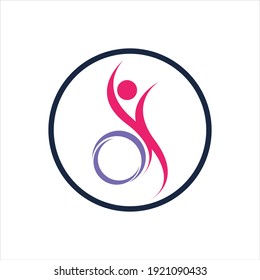 plantilla de diseño de ilustración vectorial del logotipo de discapacidad - vector