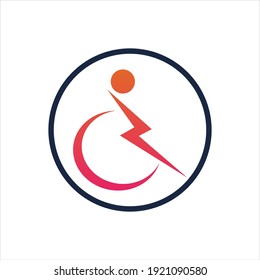 plantilla de diseño de ilustración vectorial del logotipo de discapacidad - vector