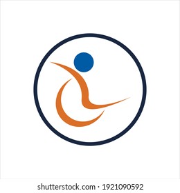 disability logo vector illustration design template - vector