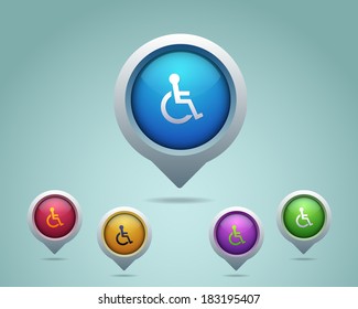 Disability Map Point Icons