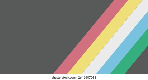 Disability pride flag. Color stripes representing a form of impairment