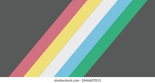 Disability pride flag. Color stripes representing a form of impairment