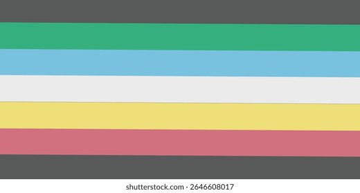 Disability pride flag. Color stripes representing a form of impairment