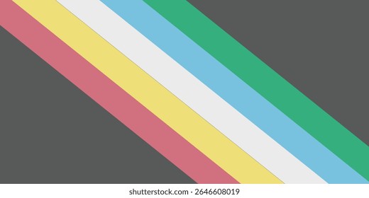 Disability pride flag. Color stripes representing a form of impairment