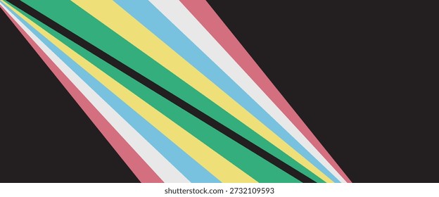 Disability pride flag. Color stripes representing a form of impairment
