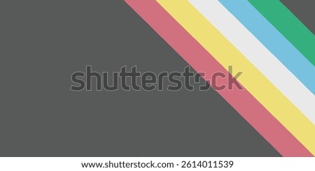 Disability pride flag. Color stripes representing a form of impairment