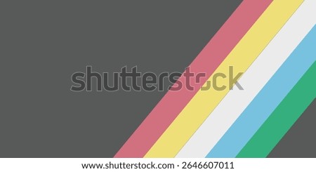 Disability pride flag. Color stripes representing a form of impairment