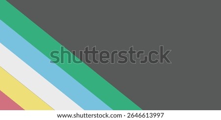Disability pride flag. Color stripes representing a form of impairment