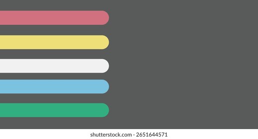Mês do Orgulho da Deficiência. Listras de cores que representam uma forma de deficiência. vetor dinâmico bandeira deficiência orgulho mês.