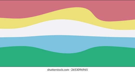 Disability Pride Month. Color stripes representing a form of impairment. vector dynamic flag disability arts background