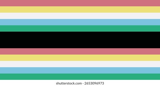 Disability Pride Month. Color stripes representing a form of impairment. vector dynamic flag disability pride  modern internasional