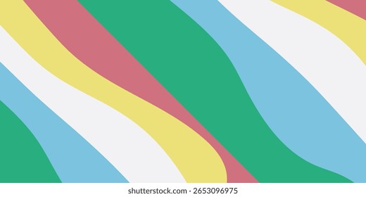 Disability Pride Month. Color stripes representing a form of impairment. vector dynamic flag disability arts background