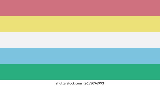 Disability Pride Month. Color stripes representing a form of impairment. vector dynamic flag disability pride  modern internasional