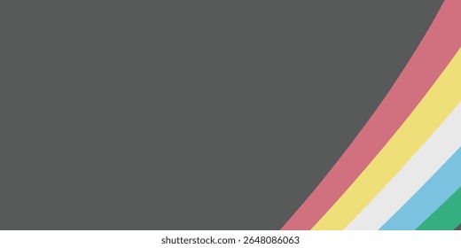 Mês do Orgulho da Deficiência. Julho. Cartaz do banner do vetor. vetor dinâmico bandeira deficiência mês do orgulho.