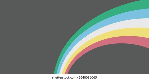 Mês do Orgulho da Deficiência. Julho. Cartaz do banner do vetor. vetor dinâmico bandeira deficiência mês do orgulho.