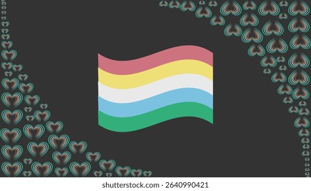 Disability Pride Month observed every year in July. Template for background, banner, card, poster with text inscription.