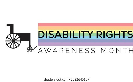 Disability Rights awareness month is observed every year on November. Medical Healthcare Awareness concept. background, placard, banner template Vector illustration design.