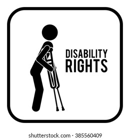 disability rights design, vector illustration eps10 graphic 