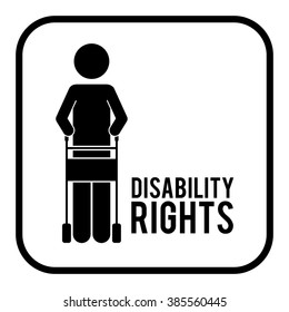 disability rights design, vector illustration eps10 graphic 