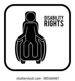 disability rights design, vector illustration eps10 graphic 