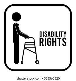 disability rights design, vector illustration eps10 graphic 