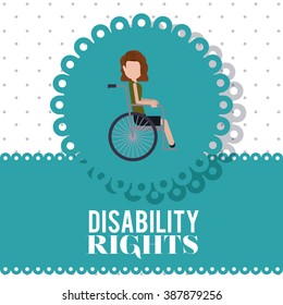disability rights design, vector illustration eps10 graphic 