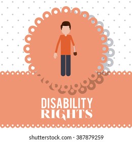 disability rights design, vector illustration eps10 graphic 