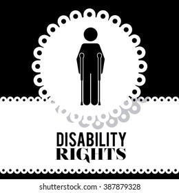 disability rights design, vector illustration eps10 graphic 