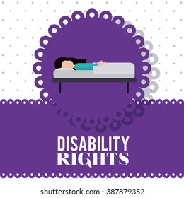 disability rights design, vector illustration eps10 graphic 