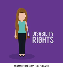 disability rights design, vector illustration eps10 graphic 