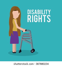 disability rights design, vector illustration eps10 graphic 