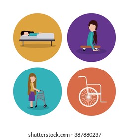 disability rights design, vector illustration eps10 graphic 