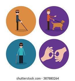 disability rights design, vector illustration eps10 graphic 