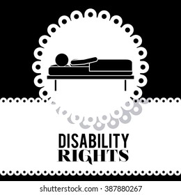 disability rights design, vector illustration eps10 graphic 