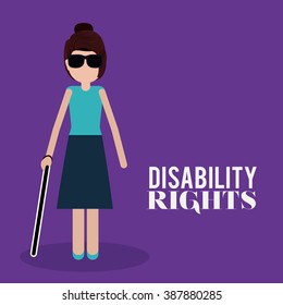 disability rights design, vector illustration eps10 graphic 