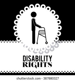 disability rights design, vector illustration eps10 graphic 