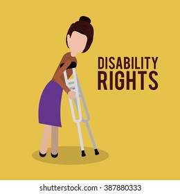 disability rights design, vector illustration eps10 graphic 