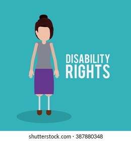 disability rights design, vector illustration eps10 graphic 