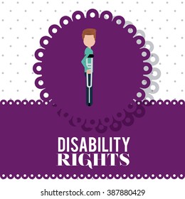 disability rights design, vector illustration eps10 graphic 