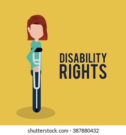 disability rights design, vector illustration eps10 graphic 