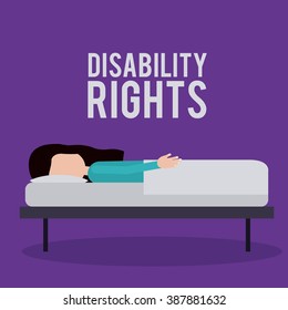 disability rights design, vector illustration eps10 graphic 