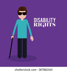 disability rights design, vector illustration eps10 graphic 
