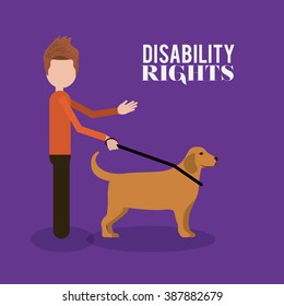 disability rights design, vector illustration eps10 graphic 
