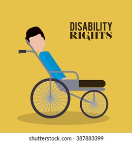 disability rights design, vector illustration eps10 graphic 