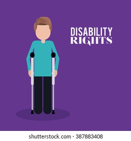 disability rights design, vector illustration eps10 graphic 