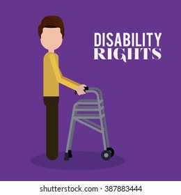 disability rights design, vector illustration eps10 graphic 