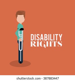 disability rights design, vector illustration eps10 graphic 
